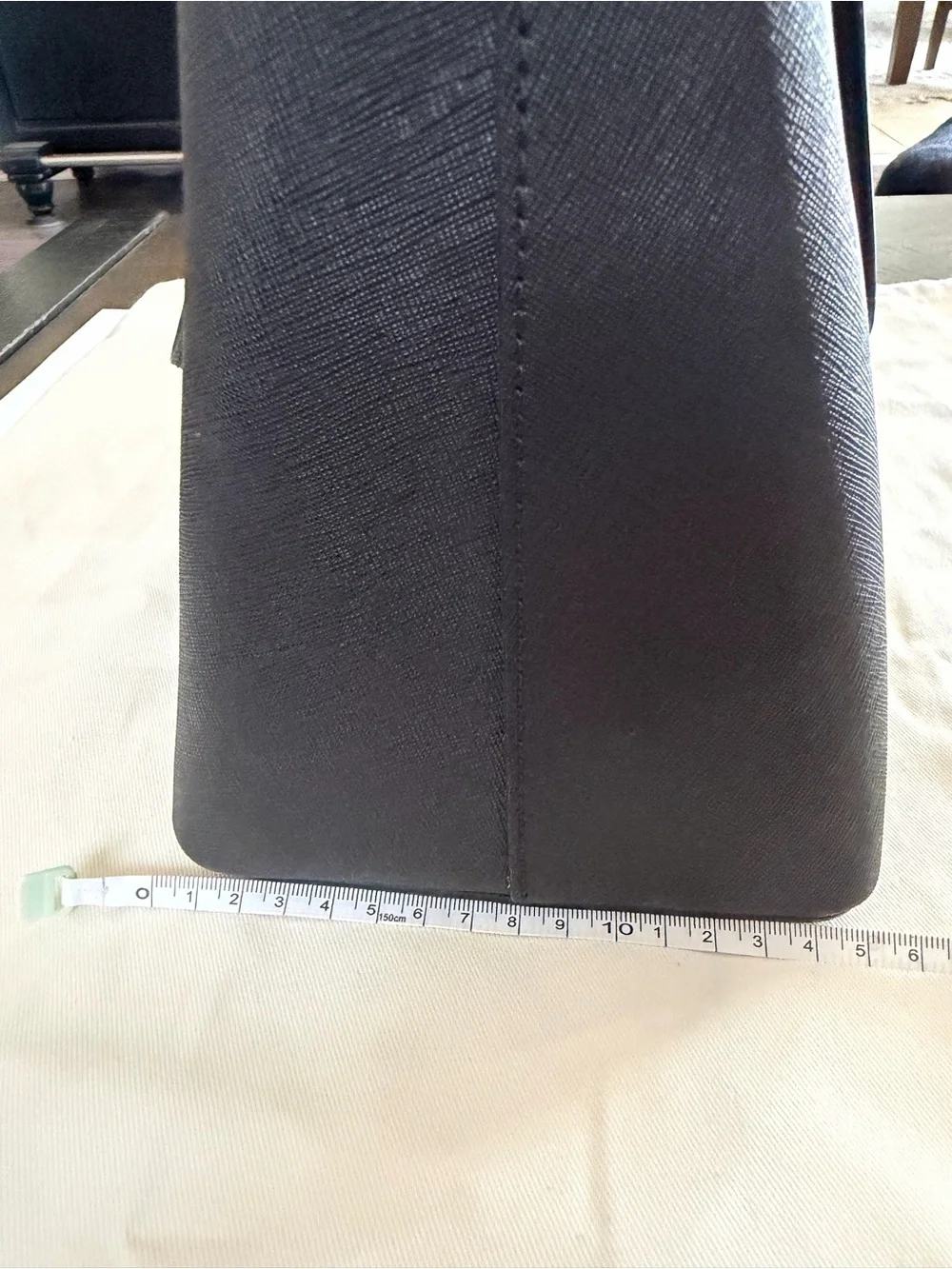 Kate Spade Black Saffiano Leather Staci Large Laptop Tote Bag